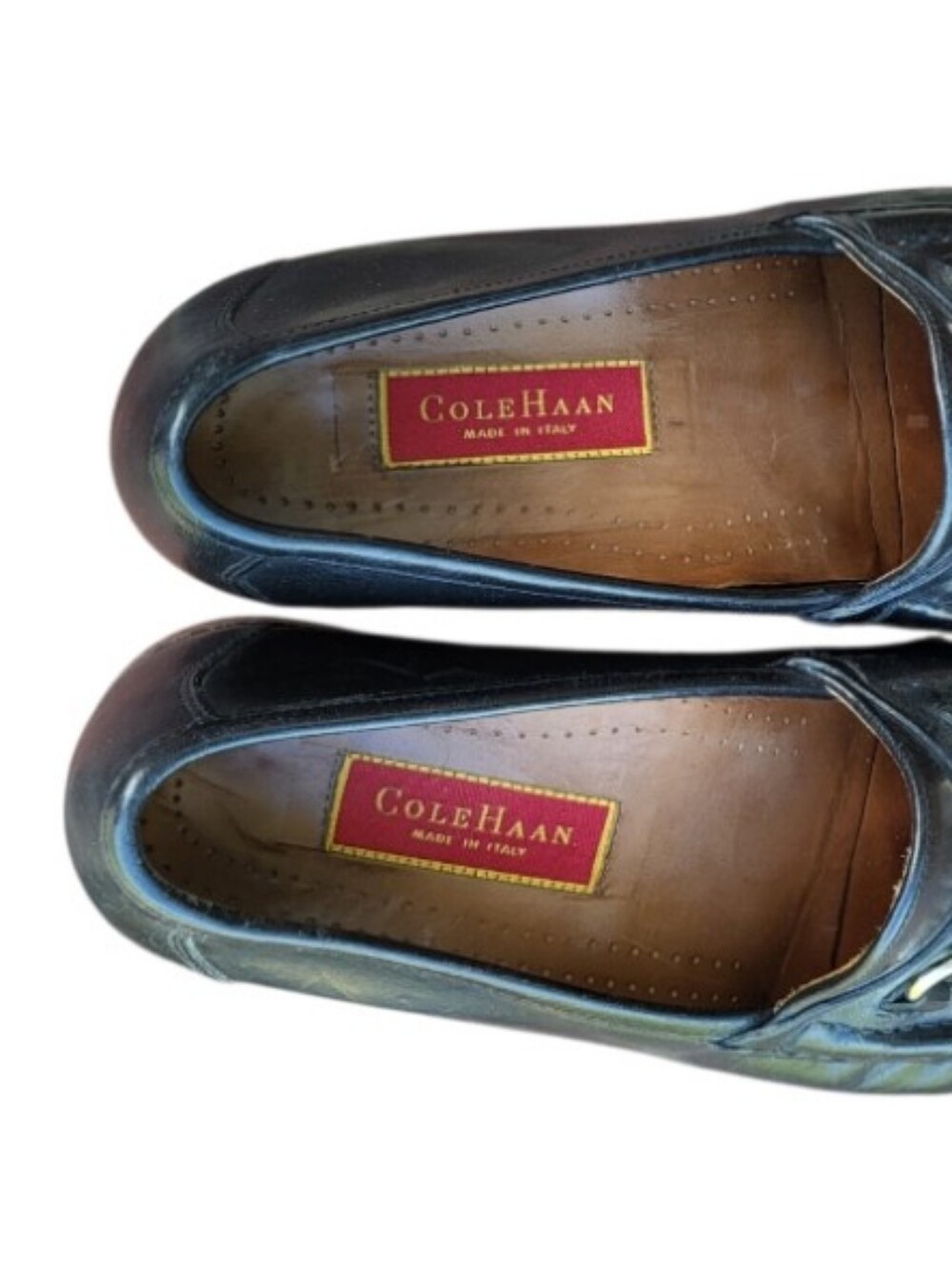 Cole Haan Pinch Horsebit Black Leather Slip Loafer Dress Shoe Horse Bit Men 10 - Picture 10 of 15